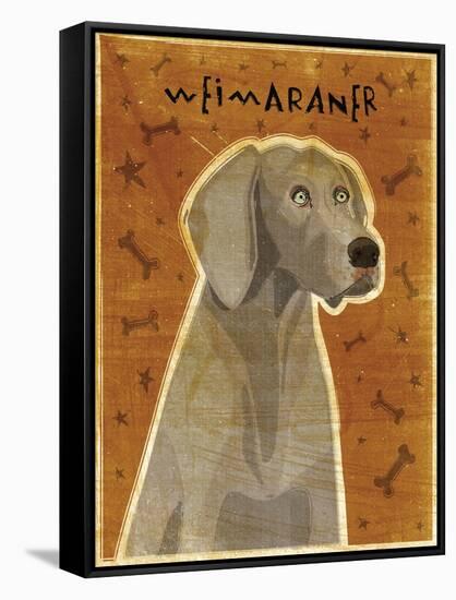 Weimaraner-John W Golden-Framed Stretched Canvas