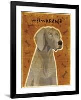 Weimaraner-John W Golden-Framed Giclee Print