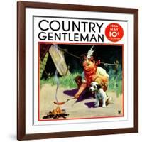 "Weiner Roast," Country Gentleman Cover, May 1, 1934-Henry Hintermeister-Framed Giclee Print