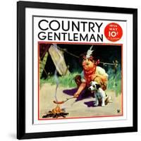 "Weiner Roast," Country Gentleman Cover, May 1, 1934-Henry Hintermeister-Framed Giclee Print