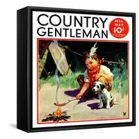 "Weiner Roast," Country Gentleman Cover, May 1, 1934-Henry Hintermeister-Framed Stretched Canvas