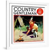 "Weiner Roast," Country Gentleman Cover, May 1, 1934-Henry Hintermeister-Framed Giclee Print