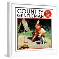 "Weiner Roast," Country Gentleman Cover, May 1, 1934-Henry Hintermeister-Framed Giclee Print