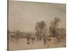 Weir and Cattle-J. M. W. Turner-Stretched Canvas