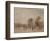Weir and Cattle-J. M. W. Turner-Framed Giclee Print