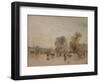 Weir and Cattle-J. M. W. Turner-Framed Giclee Print