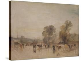 Weir and Cattle-J. M. W. Turner-Stretched Canvas