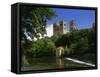 Weir Below Durham Cathedral, Durham, England, United Kingdom, Europe-null-Framed Stretched Canvas