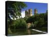 Weir Below Durham Cathedral, Durham, England, United Kingdom, Europe-null-Stretched Canvas