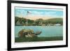 Weirs, Interlaken Park, Lake Winnipesaukee, New Hampshire-null-Framed Premium Giclee Print