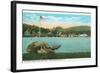 Weirs, Interlaken Park, Lake Winnipesaukee, New Hampshire-null-Framed Art Print