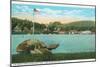 Weirs, Interlaken Park, Lake Winnipesaukee, New Hampshire-null-Mounted Art Print