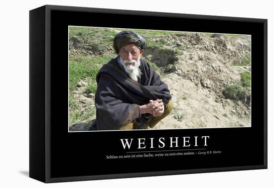 Weisheit: Motivationsposter Mit Inspirierendem Zitat-null-Framed Stretched Canvas