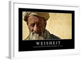 Weisheit: Motivationsposter Mit Inspirierendem Zitat-null-Framed Photographic Print