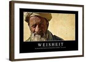 Weisheit: Motivationsposter Mit Inspirierendem Zitat-null-Framed Photographic Print