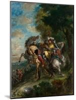 Weislingen Captured by Gotz's Men, 1853-Eugene Delacroix-Mounted Giclee Print
