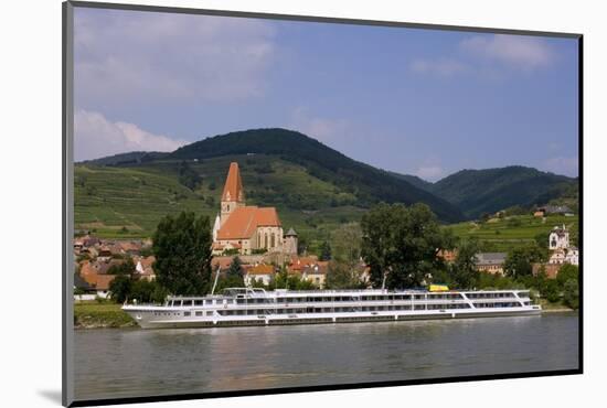 Weissenkirchen Pfarrkirche and Vineyards, Wachau, UNESCO World Heritage Site, Lower Austria-Charles Bowman-Mounted Photographic Print