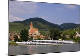 Weissenkirchen Pfarrkirche and Vineyards, Wachau, UNESCO World Heritage Site, Lower Austria-Charles Bowman-Mounted Photographic Print