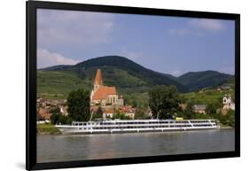 Weissenkirchen Pfarrkirche and Vineyards, Wachau, UNESCO World Heritage Site, Lower Austria-Charles Bowman-Framed Photographic Print