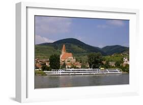 Weissenkirchen Pfarrkirche and Vineyards, Wachau, UNESCO World Heritage Site, Lower Austria-Charles Bowman-Framed Photographic Print