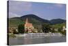 Weissenkirchen Pfarrkirche and Vineyards, Wachau, UNESCO World Heritage Site, Lower Austria-Charles Bowman-Stretched Canvas