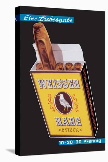 Weisser Rabe Cigars-Hugo Laubi-Stretched Canvas