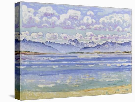 Weisshorn, von Montana aus gesehen. 1915-Ferdinand Hodler-Stretched Canvas