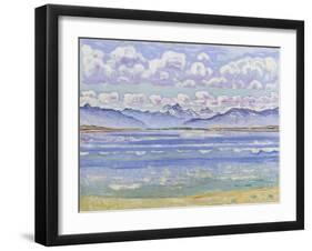 Weisshorn, von Montana aus gesehen. 1915-Ferdinand Hodler-Framed Giclee Print