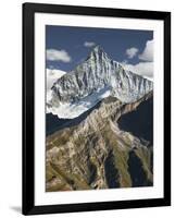 Weisshorn, Zermatt, Valais, Switzerland-Rainer Mirau-Framed Photographic Print