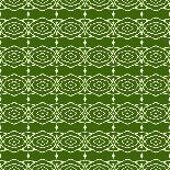 Green Native Pattern-weknow-Framed Art Print