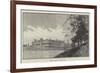 Welbeck Abbey, View from the Lake-null-Framed Giclee Print