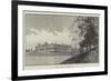 Welbeck Abbey, View from the Lake-null-Framed Giclee Print