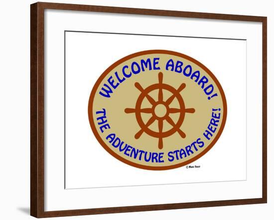 Welcome Aboard Adventure-Mark Frost-Framed Giclee Print