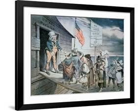 Welcome All Cartoon, 1880-Joseph Keppler-Framed Giclee Print