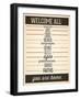 Welcome All-Ren Lane-Framed Art Print