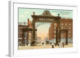 Welcome Arch, Denver, Colorado-null-Framed Art Print