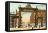 Welcome Arch, Denver, Colorado-null-Framed Stretched Canvas