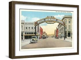 Welcome Arch, Rock Springs, Wyoming-null-Framed Art Print