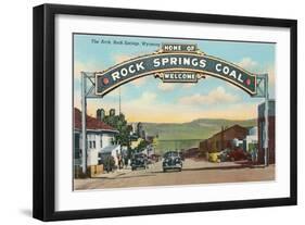 Welcome Arch, Rock Springs, Wyoming-null-Framed Art Print