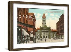 Welcome Arch, Union Depot, Denver, Colorado-null-Framed Art Print