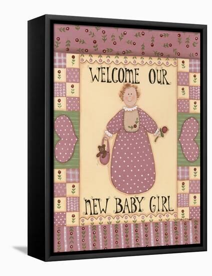 Welcome Baby I-Debbie McMaster-Framed Stretched Canvas