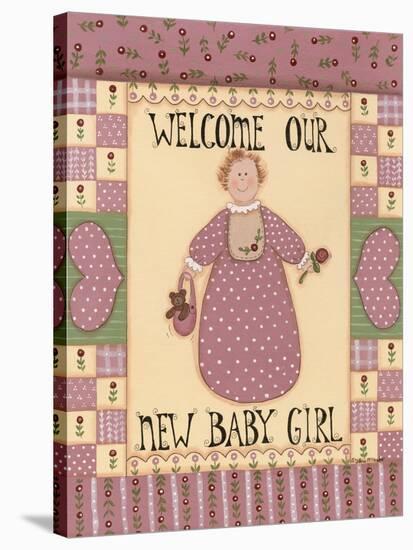 Welcome Baby I-Debbie McMaster-Stretched Canvas