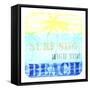 Welcome Beach 1-LightBoxJournal-Framed Stretched Canvas