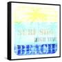 Welcome Beach 1-LightBoxJournal-Framed Stretched Canvas