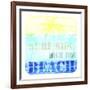 Welcome Beach 1-LightBoxJournal-Framed Giclee Print