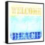 Welcome Beach 2-LightBoxJournal-Framed Stretched Canvas