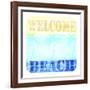 Welcome Beach 2-LightBoxJournal-Framed Giclee Print