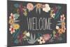 Welcome Bouquet in Grey-Lila Fe-Mounted Art Print