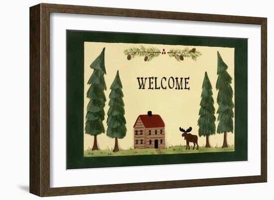 Welcome - Cabin-Debbie McMaster-Framed Giclee Print