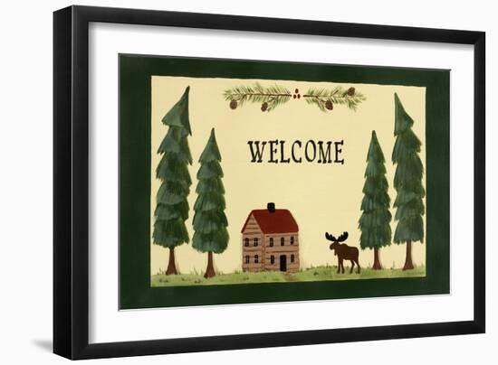 Welcome - Cabin-Debbie McMaster-Framed Giclee Print